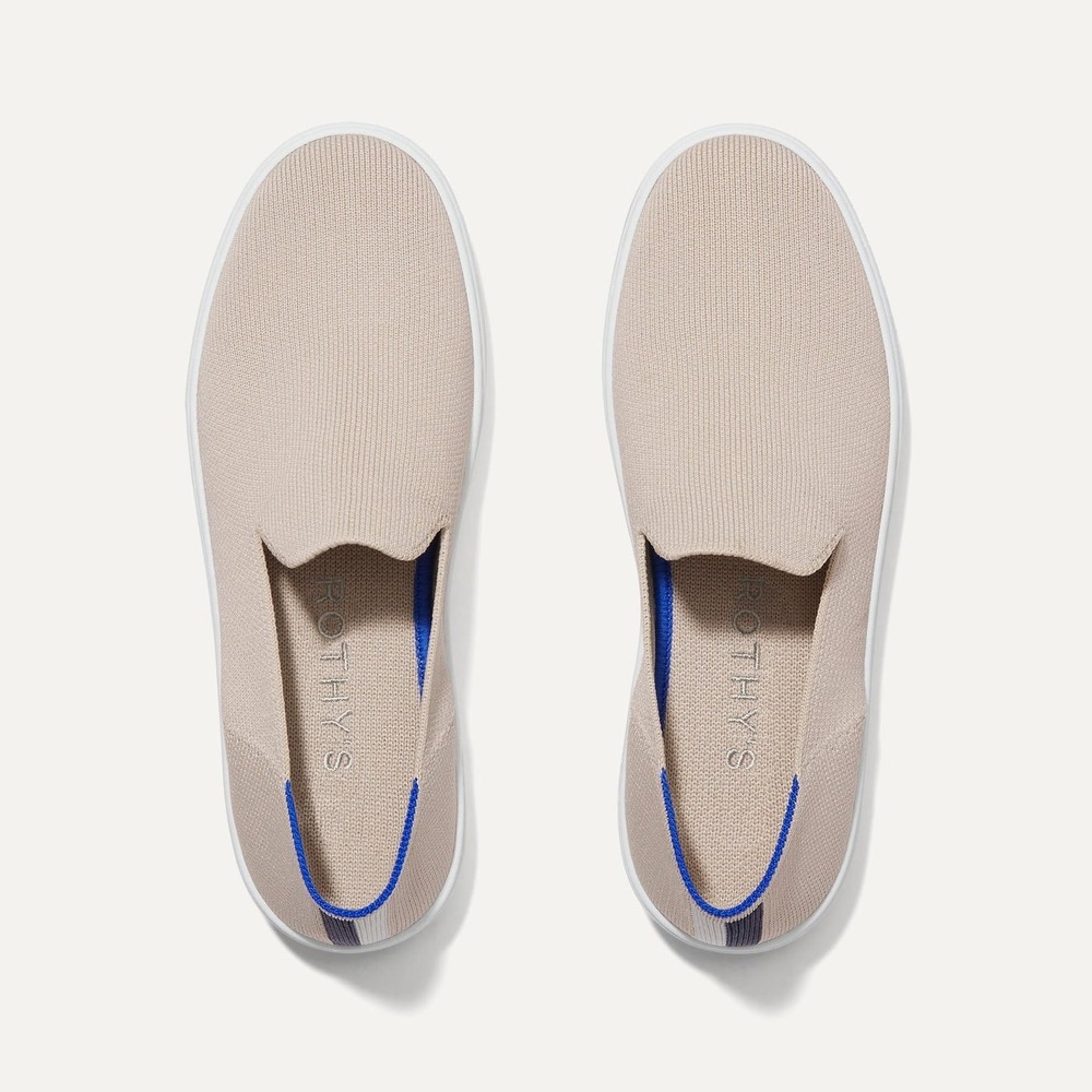 Rothys The Original Slip On Sneaker Sand Beige Women 8